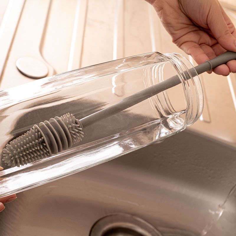 Perie de silicon pentru sticle şi borcane