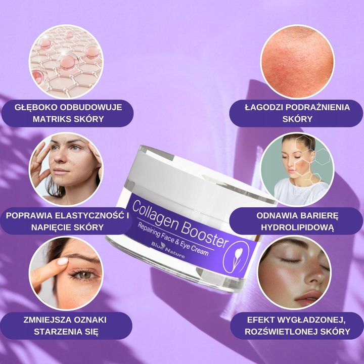 Cremă reparatoare pentru faţă şi ochi Collagen Booster