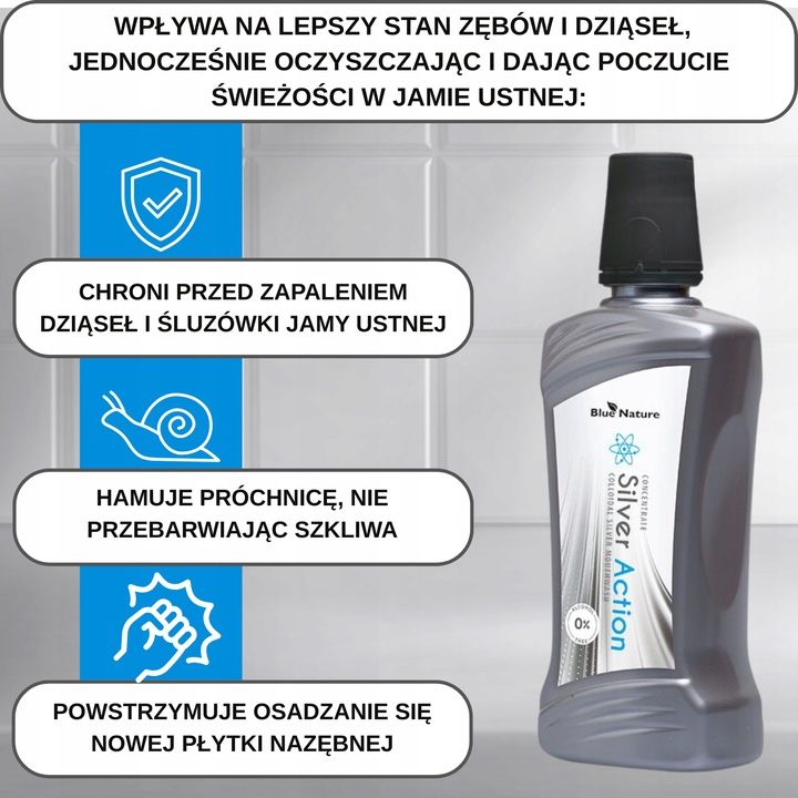 Soluţie de clătit gura Silver Action cu argint coloidal - super concentrată