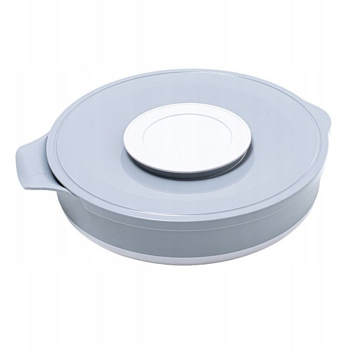 Castron rotund, pliabil, cu capac