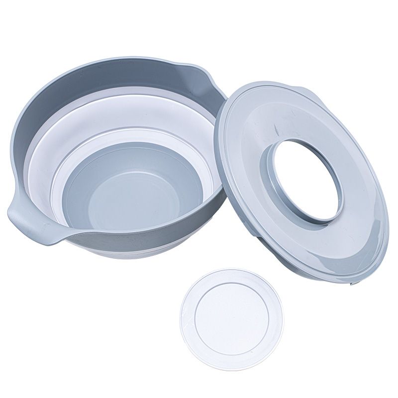 Castron rotund, pliabil, cu capac