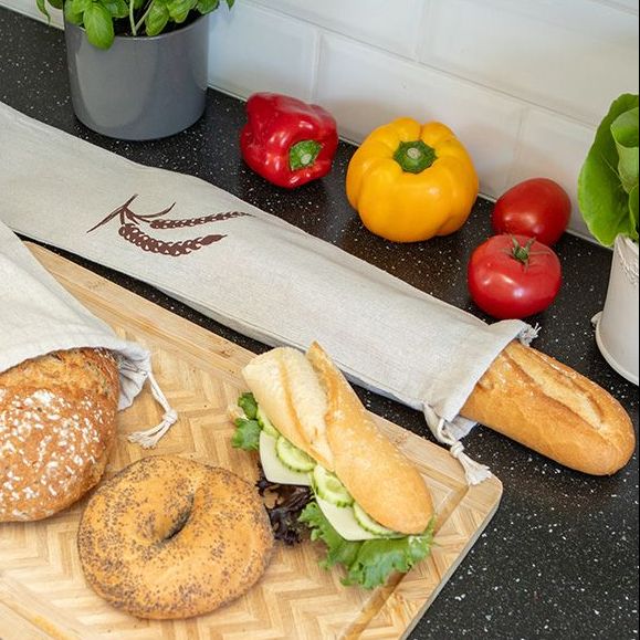 Sacoşă de in pentru baghete