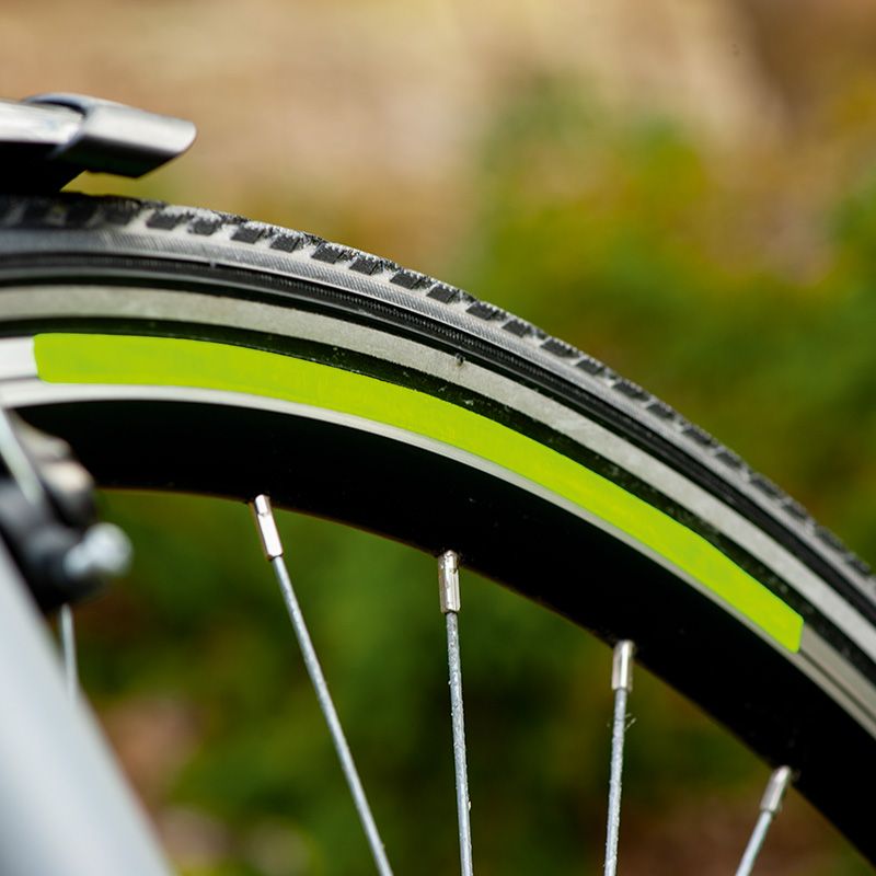Benzi reflectorizante pentru roţi de biciclete verzi