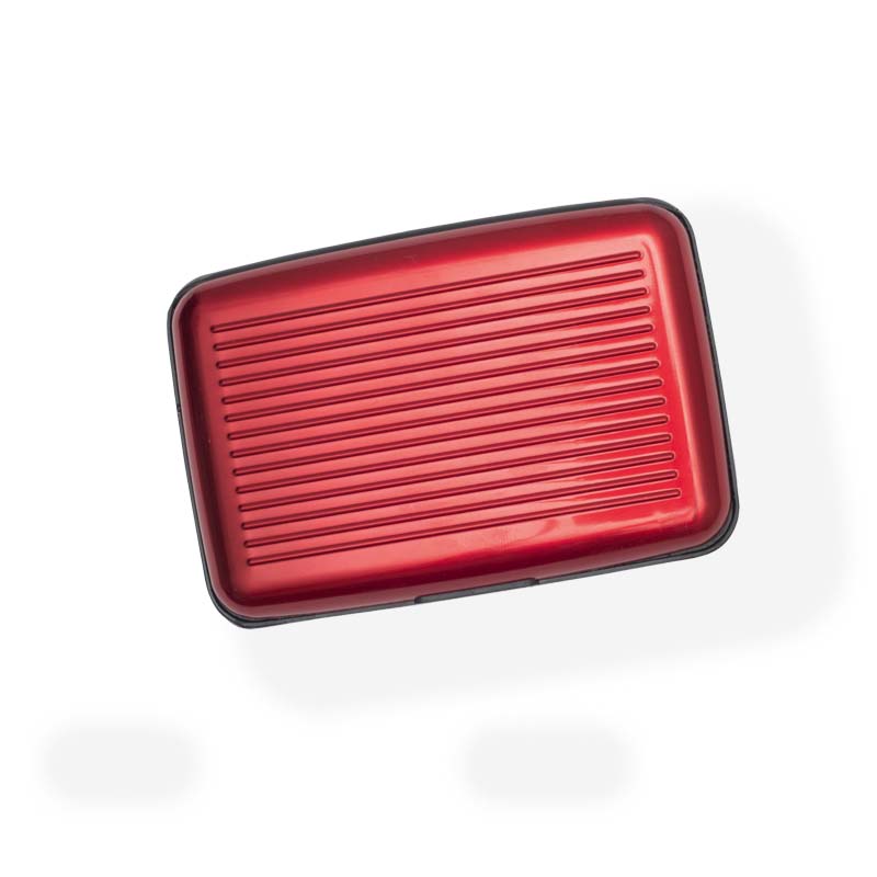 Husă protecţie cărţi de credit roşie