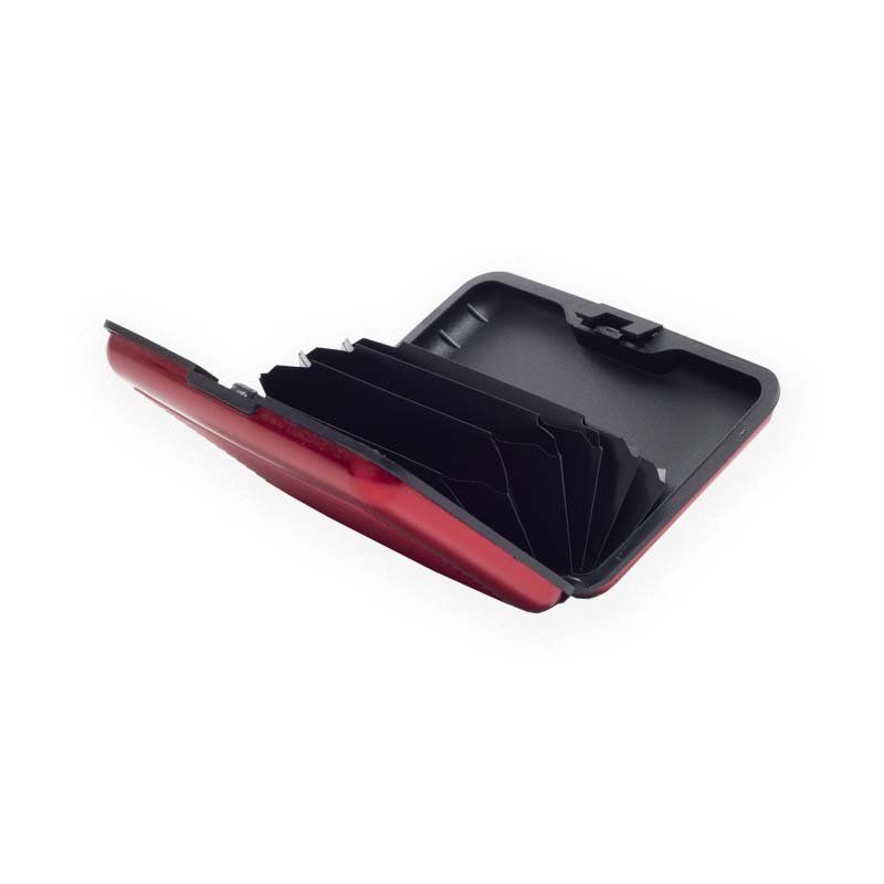 Husă protecţie cărţi de credit roşie