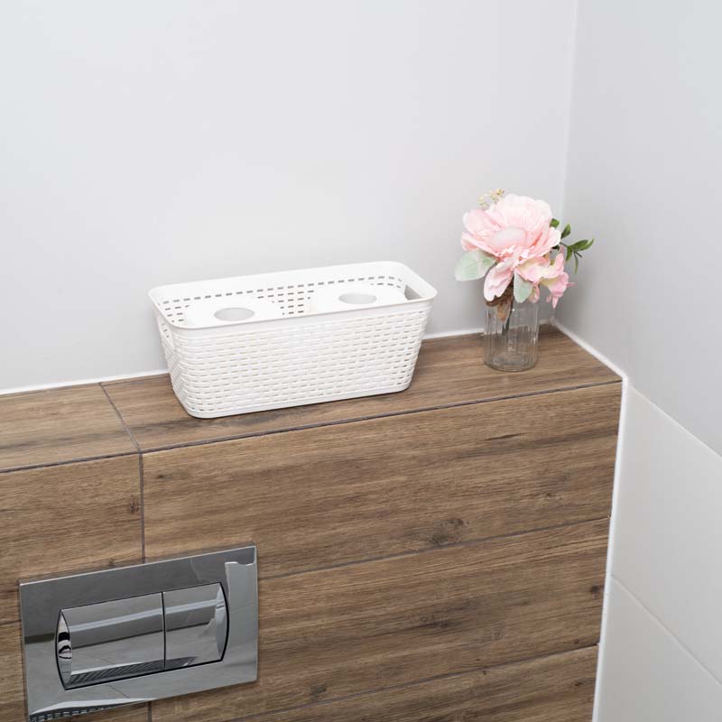 Organizator împletit alb