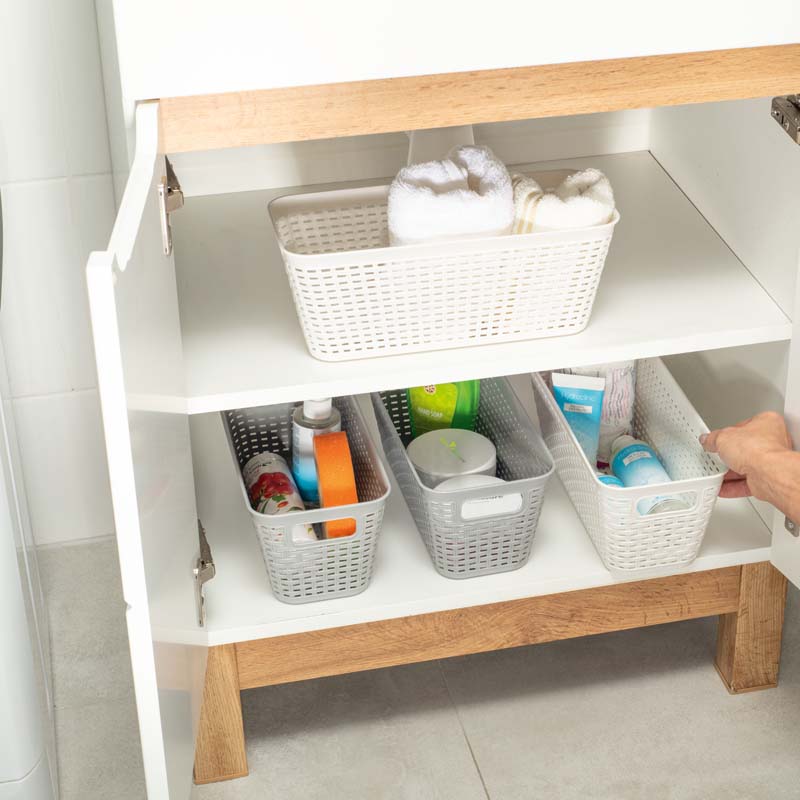 Organizator împletit alb