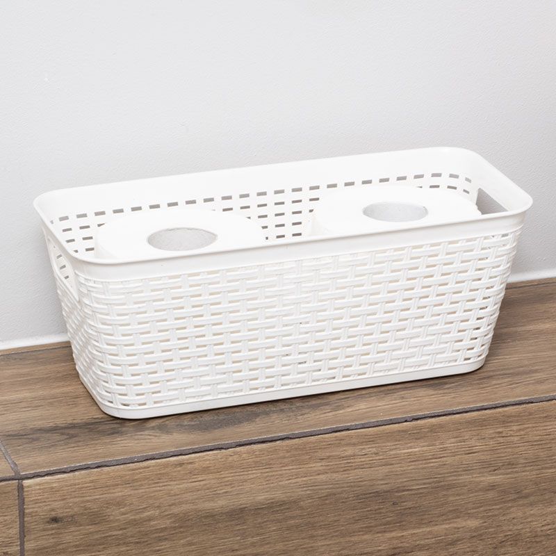 Organizator împletit alb