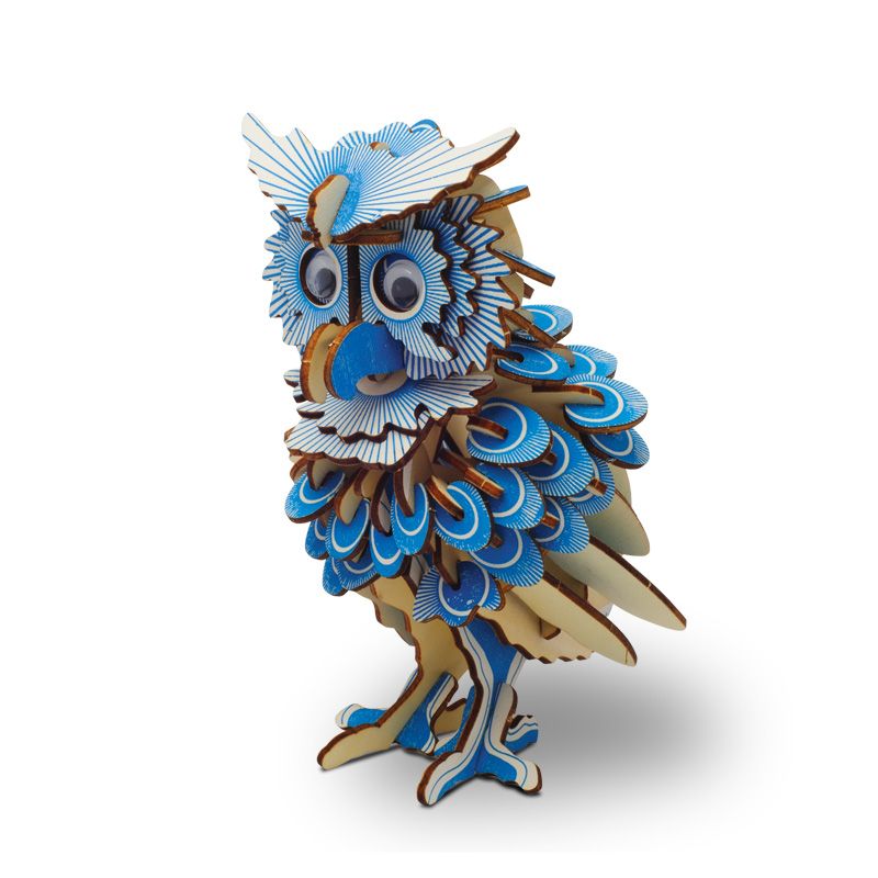 Puzzle de lemn 3D Bufniţă