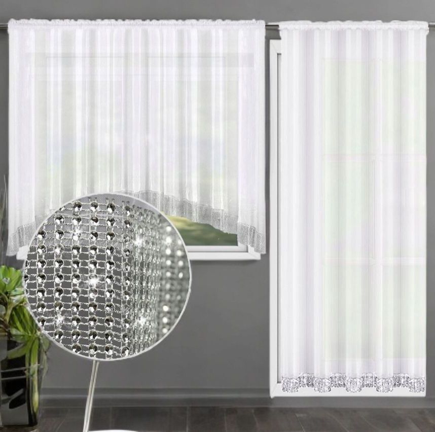 Set perdele de balcon 400x250 + 150x250 cm