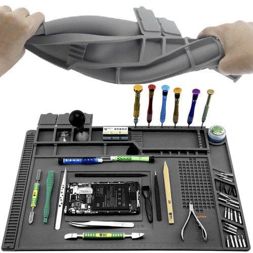 Covoraş de service din silicon cu buzunare magnetice