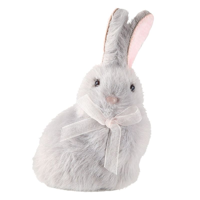 Iepuraş cenuşiu cu fundiţă - pentru agăţat