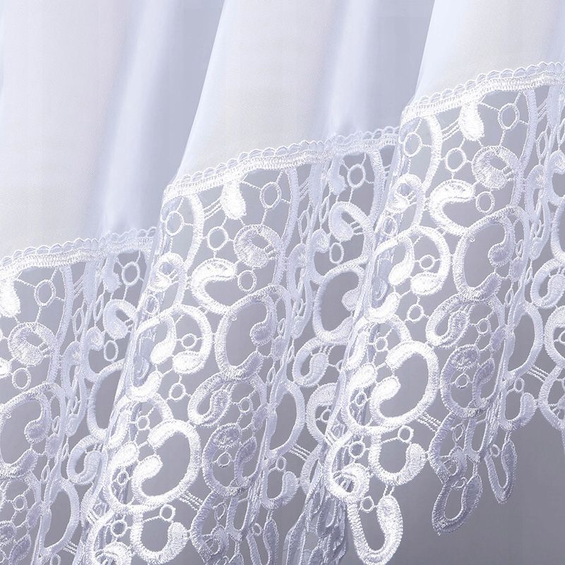 Perdea albă cu dantelă guipure 400x160 cm