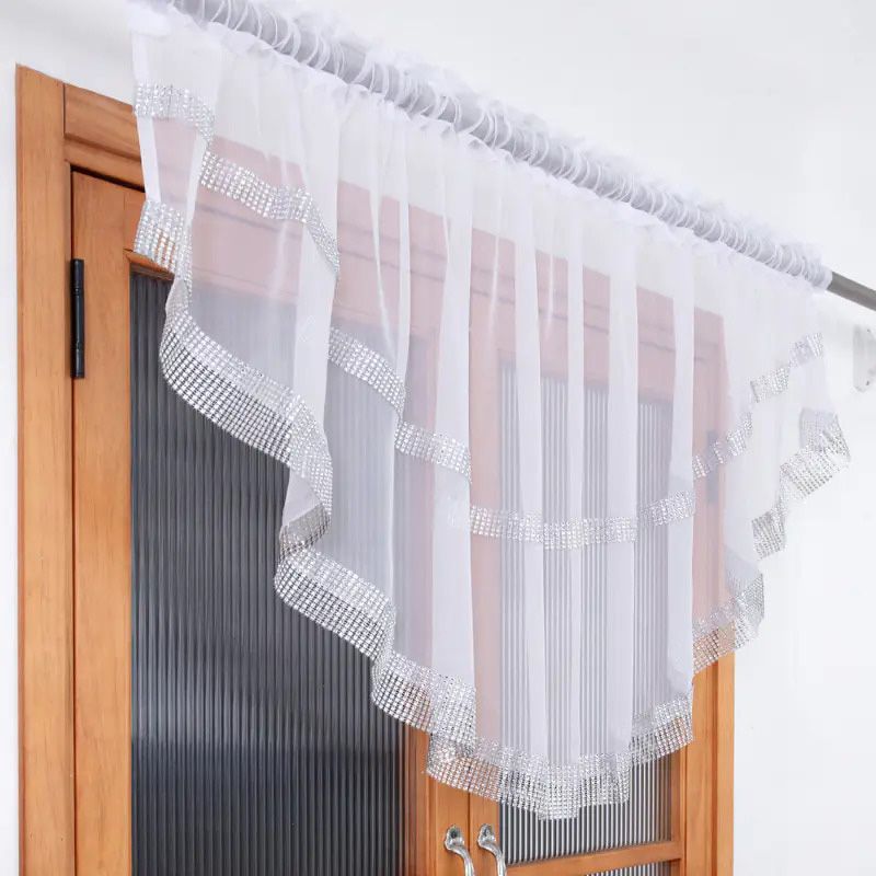 Perdea cu strasuri – semicerc 380x85 cm