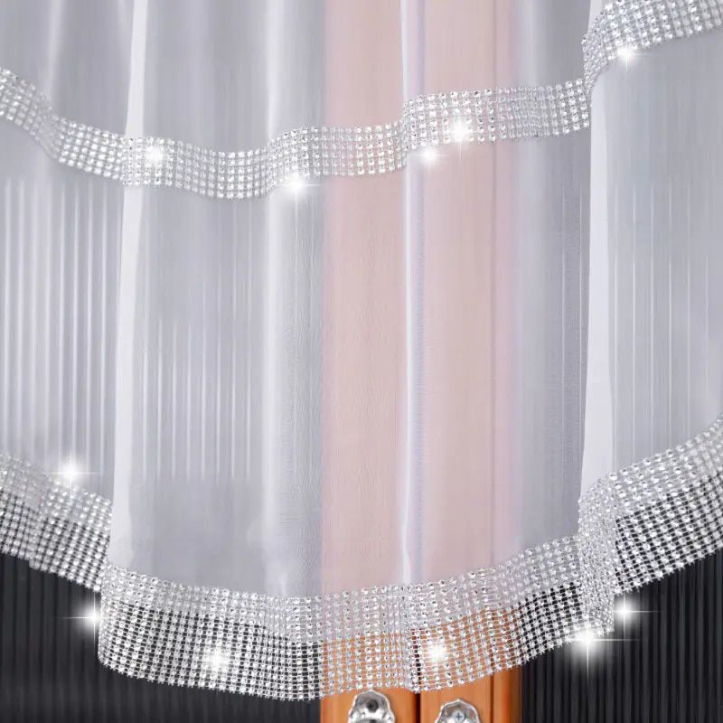 Perdea cu strasuri – semicerc 380x85 cm