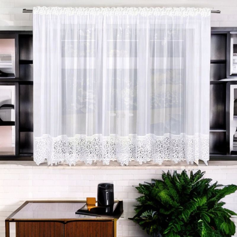 Perdea modernă cu dantelă guipur 400x180 cm