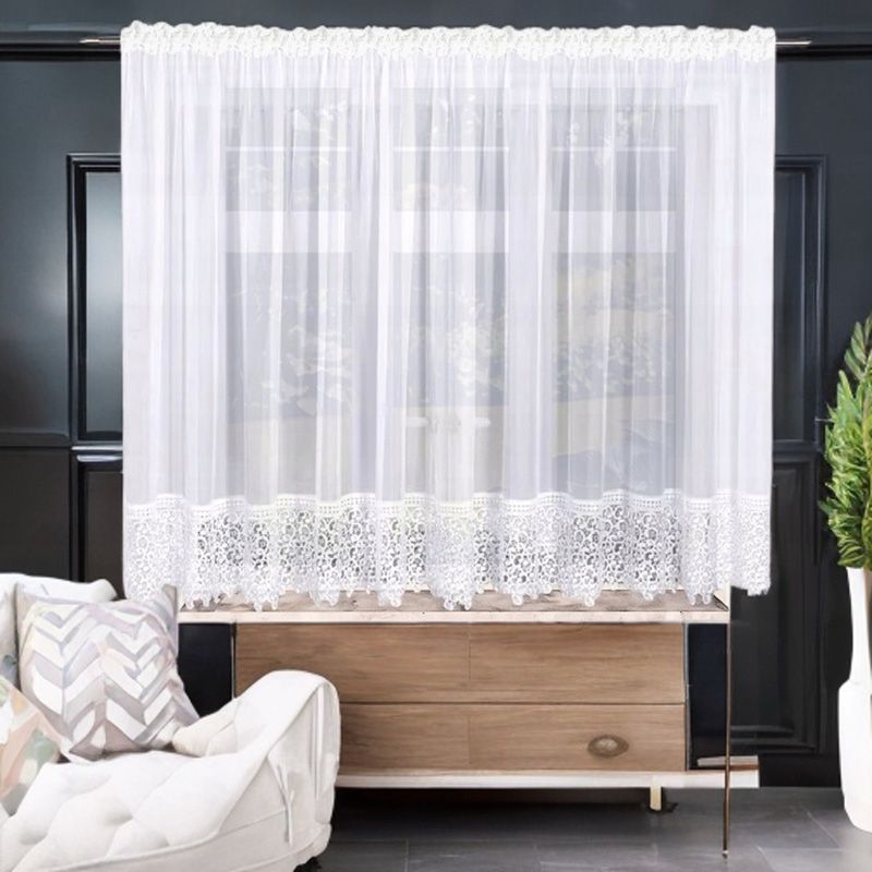 Perdea modernă cu dantelă guipur 400x180 cm