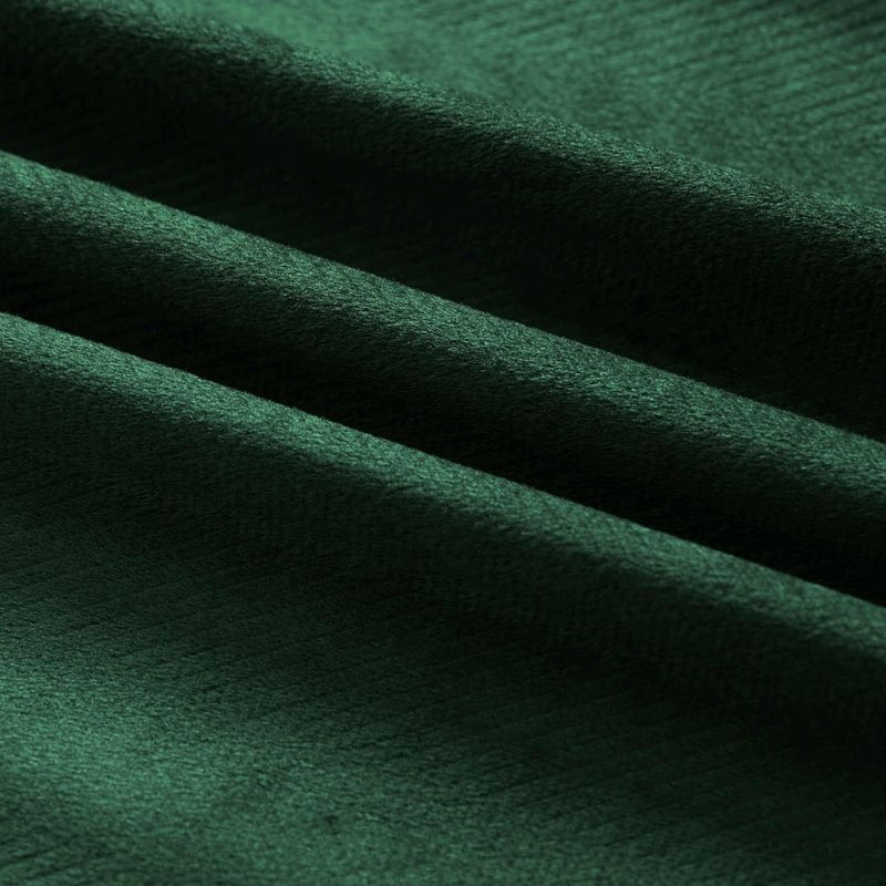 Draperie verde din catifea, model chevron 140 × 250 cm