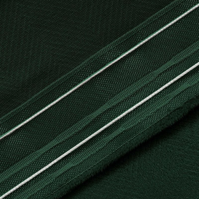 Draperie verde din catifea, model chevron 140 × 250 cm