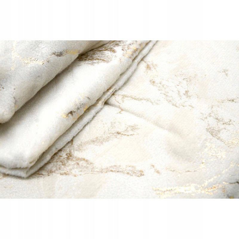 Draperie culoare șampanie din catifea, model marmorat 140 × 250 cm