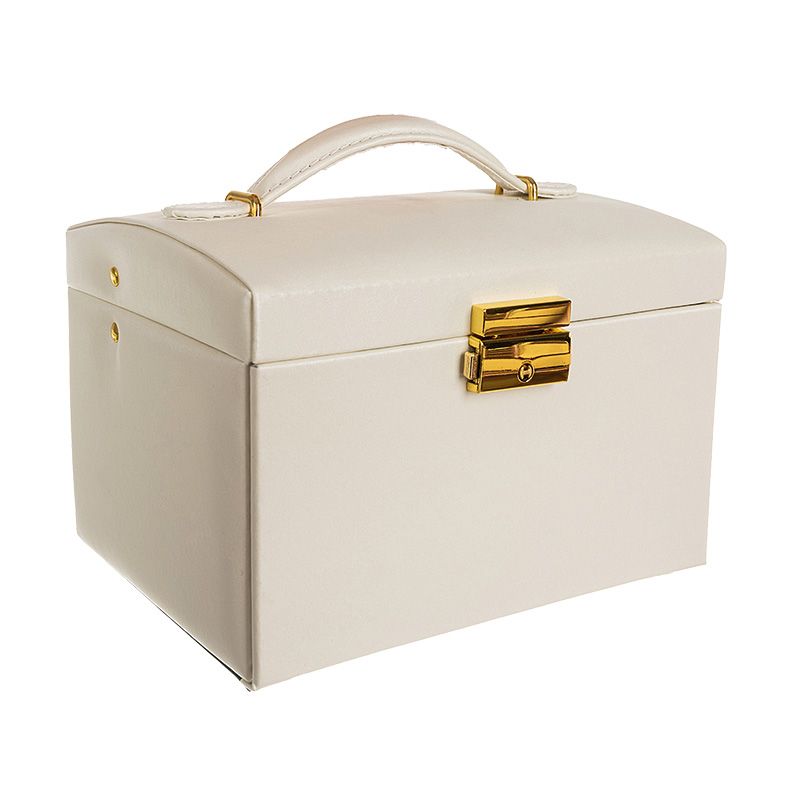 Cutie satinată pentru bijuterii cu oglindă