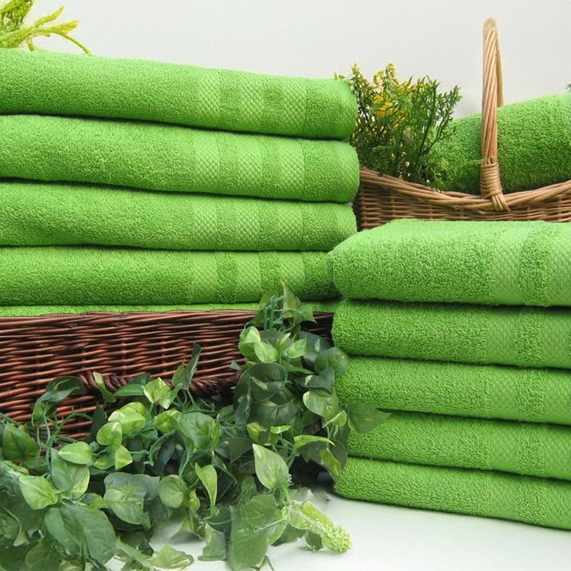 Prosop frotte verde deschis 70x140 cm, 500g/m2