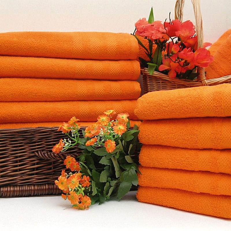 Prosop frotir portocaliu 50×90 cm, 500g/m2