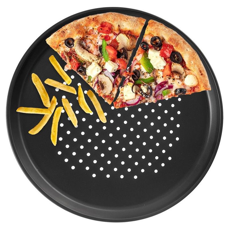 Formă pentru pizza perforată cu strat de teflon
