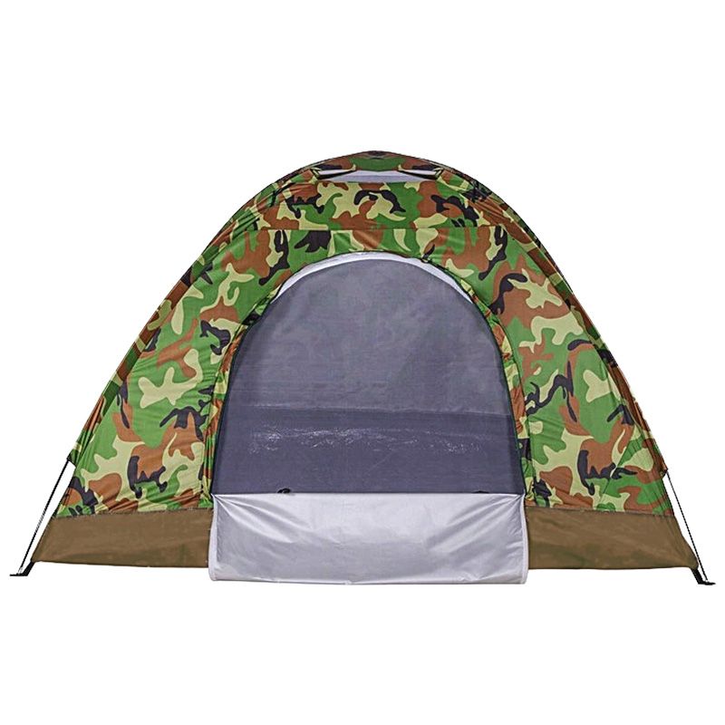 Cort de camping pentru 3 persoane, camuflaj, cu plasă anti-țânțari