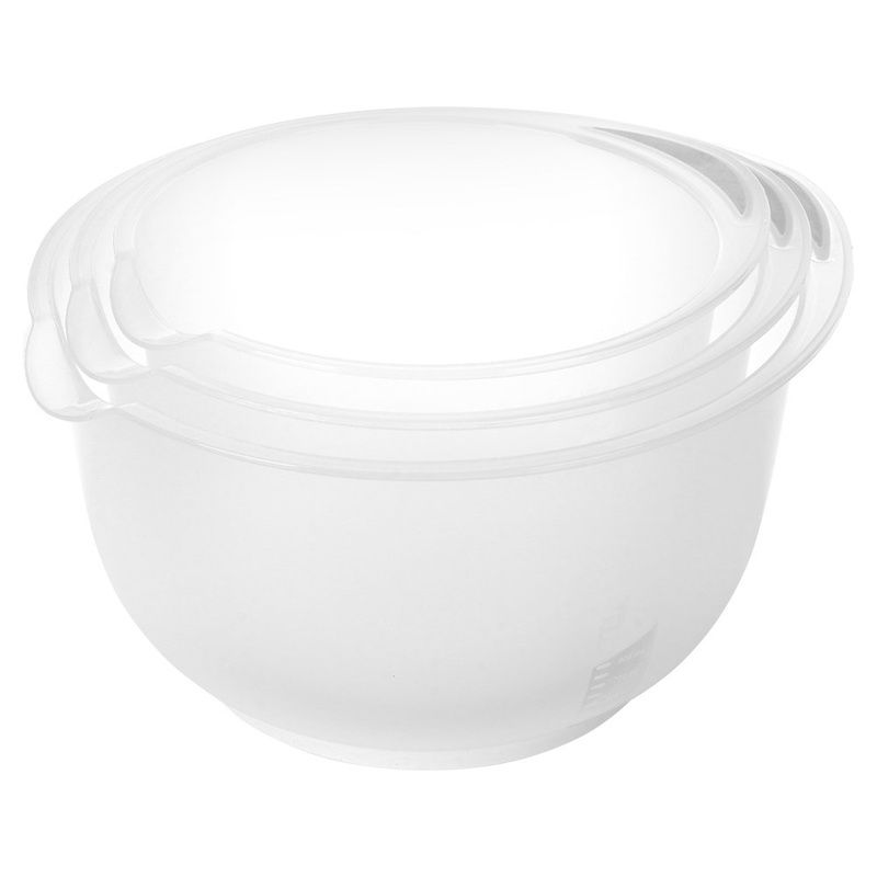 Set de 3 boluri pentru mixare cu măsură