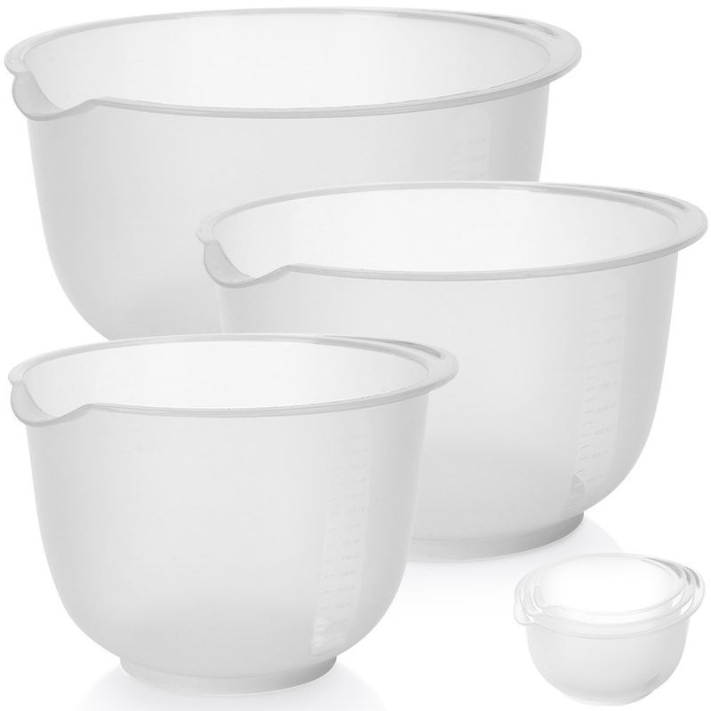 Set de 3 boluri pentru mixare cu măsură