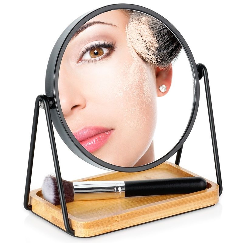 Oglindă cosmetică cu două fețe