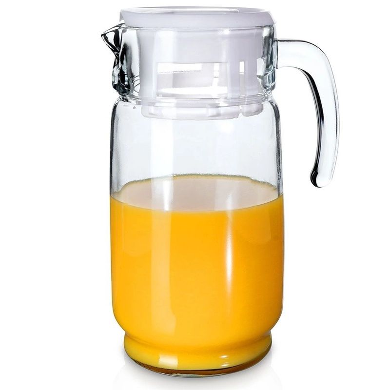 Carafă din sticlă cu capac