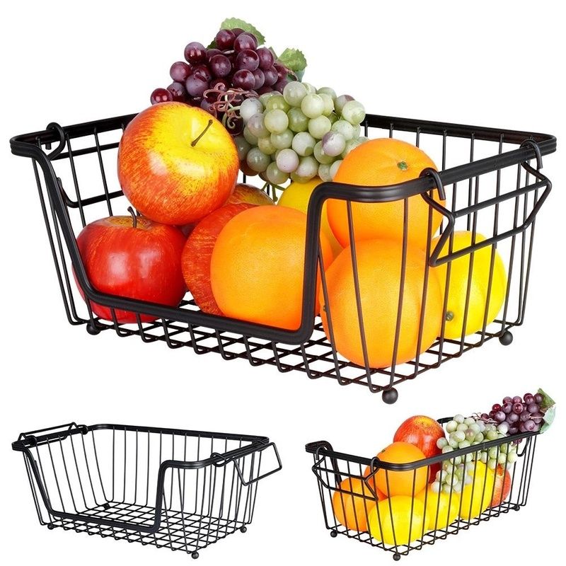 Coş metalic pentru fructe şi legume