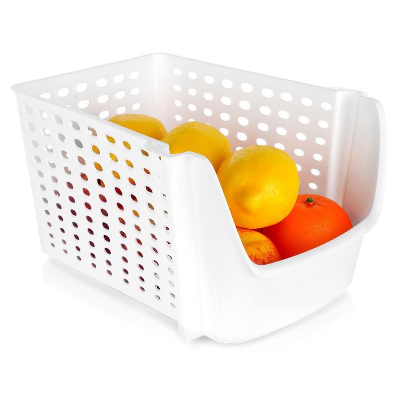Recipient pentru legume şi fructe - alb