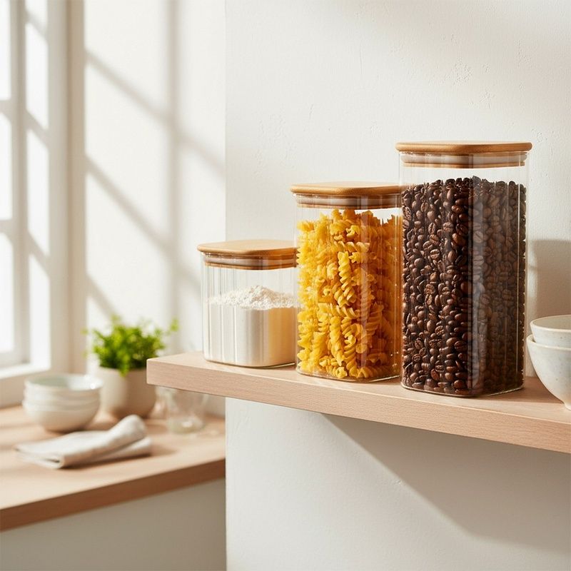 Recipient din sticlă pentru produse vrac - M