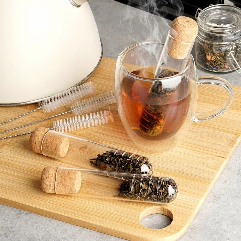 Infuzoare din sticlă pentru ceai – set
