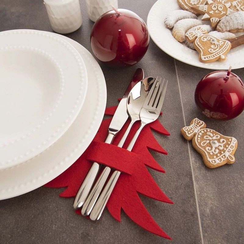 Huse festive pentru tacâmuri – brad