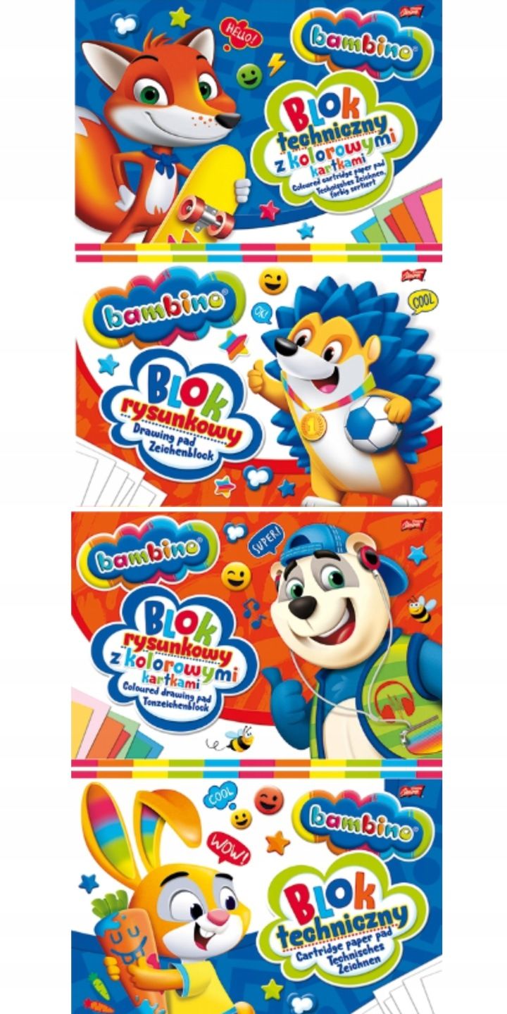 Mega rechizite școlare Bambino XXL – 20 de produse + pix cadou