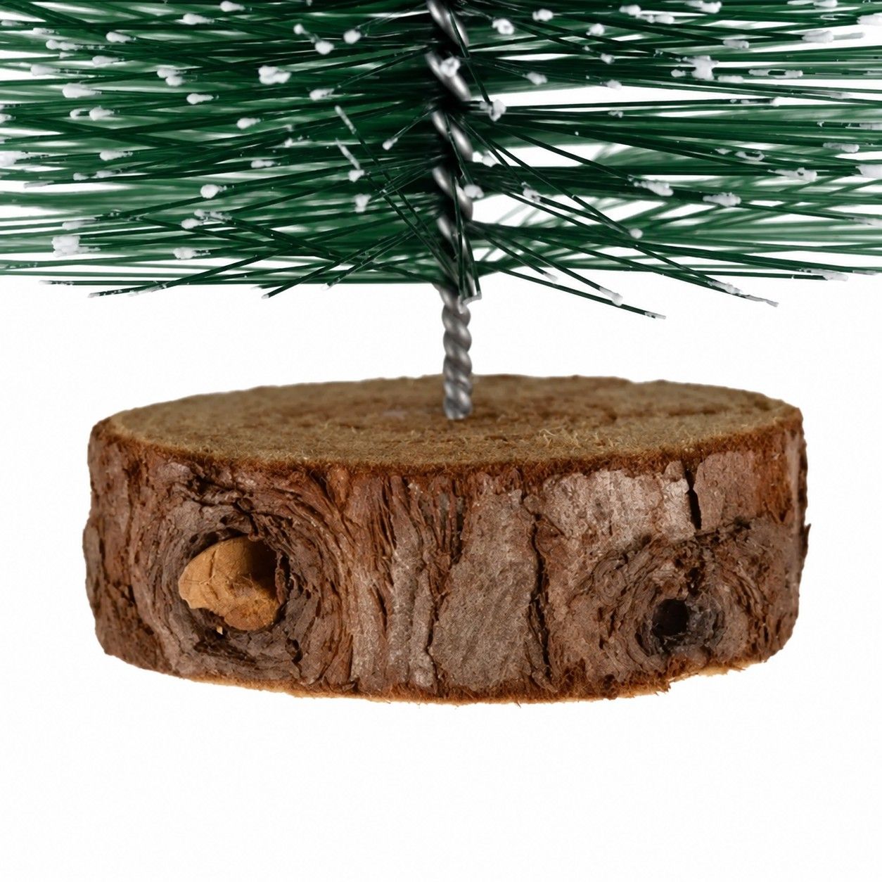Set de brăduţi decorativi înzăpeziţi