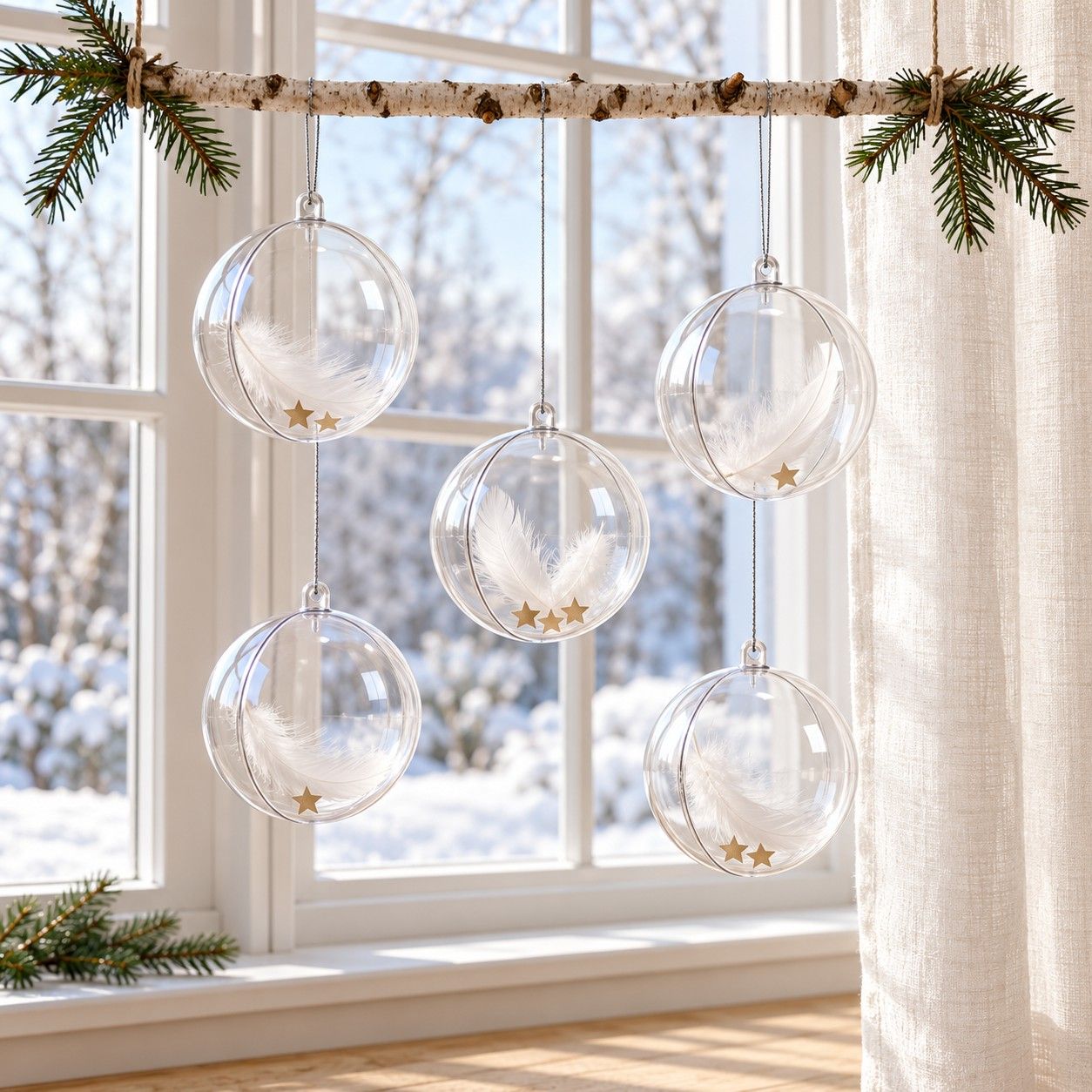 Globuri care se deschid, pentru decorare