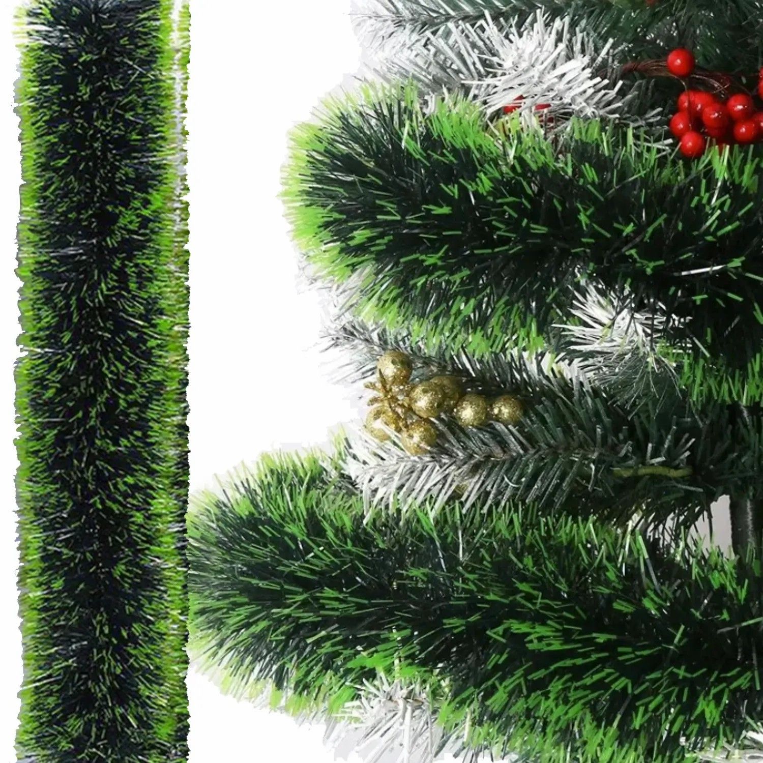 Ghirlandă verde de Crăciun – groasă