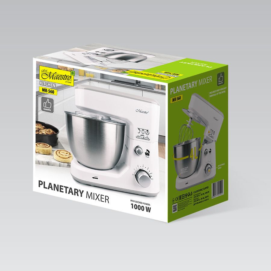 Mixer planetar cu bol 4l, 1000W