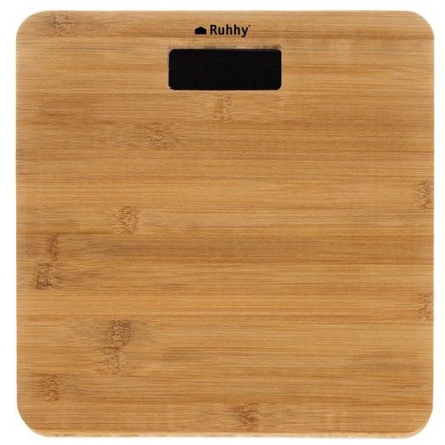 Cântar de baie LCD - din lemn