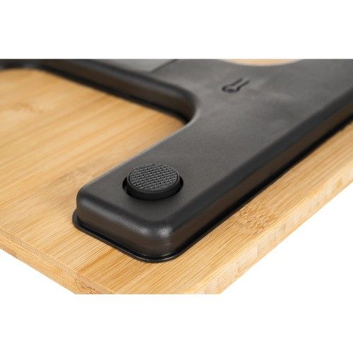 Cântar de baie LCD - din lemn